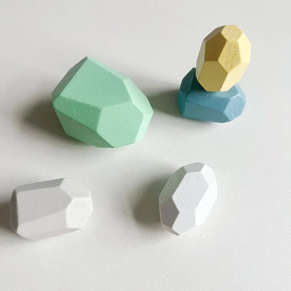 Wooden Stacking Stones Balancing Set
