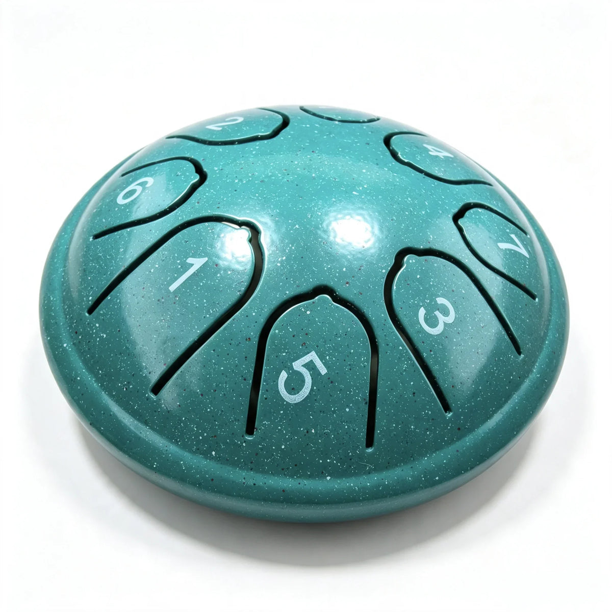 8-Note Steel Tongue Drum with Mallet and Songbook - 4.5 Inch Mini Handpan