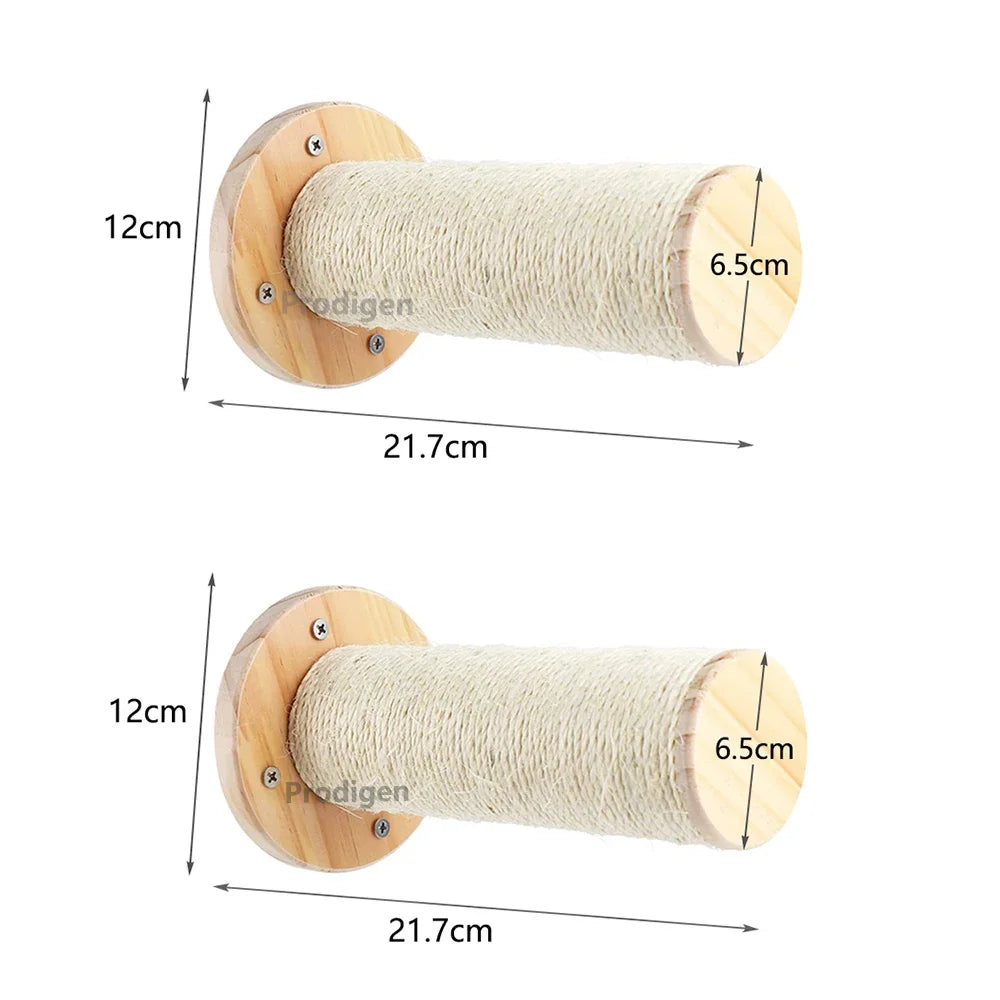 Cat Wall Climbing Shelf Steps Ladder Scratching Post Scratcher