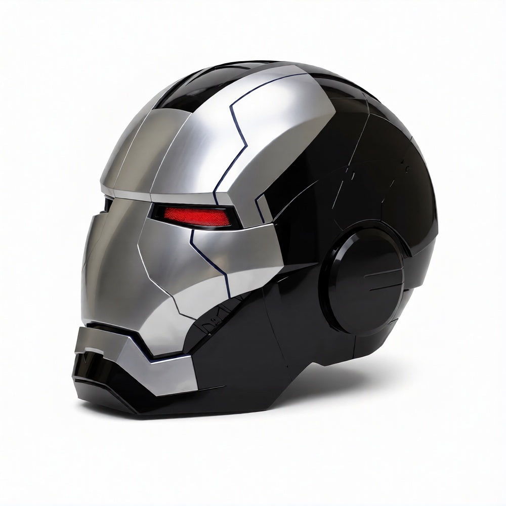 Black/Silver Iron Man MK5 Helmet (With Jarvis - Voice, Remote, and Touch Control)