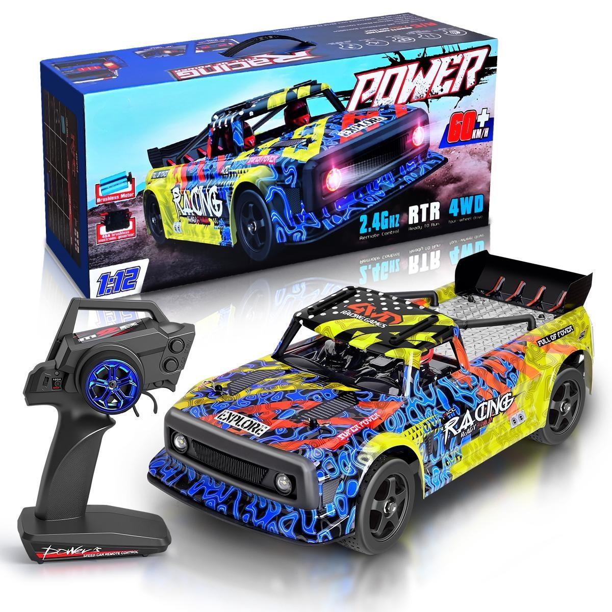 1:12 2.4G Brushless Motor Remote Control High-Speed Car 60 km/h - WLY13