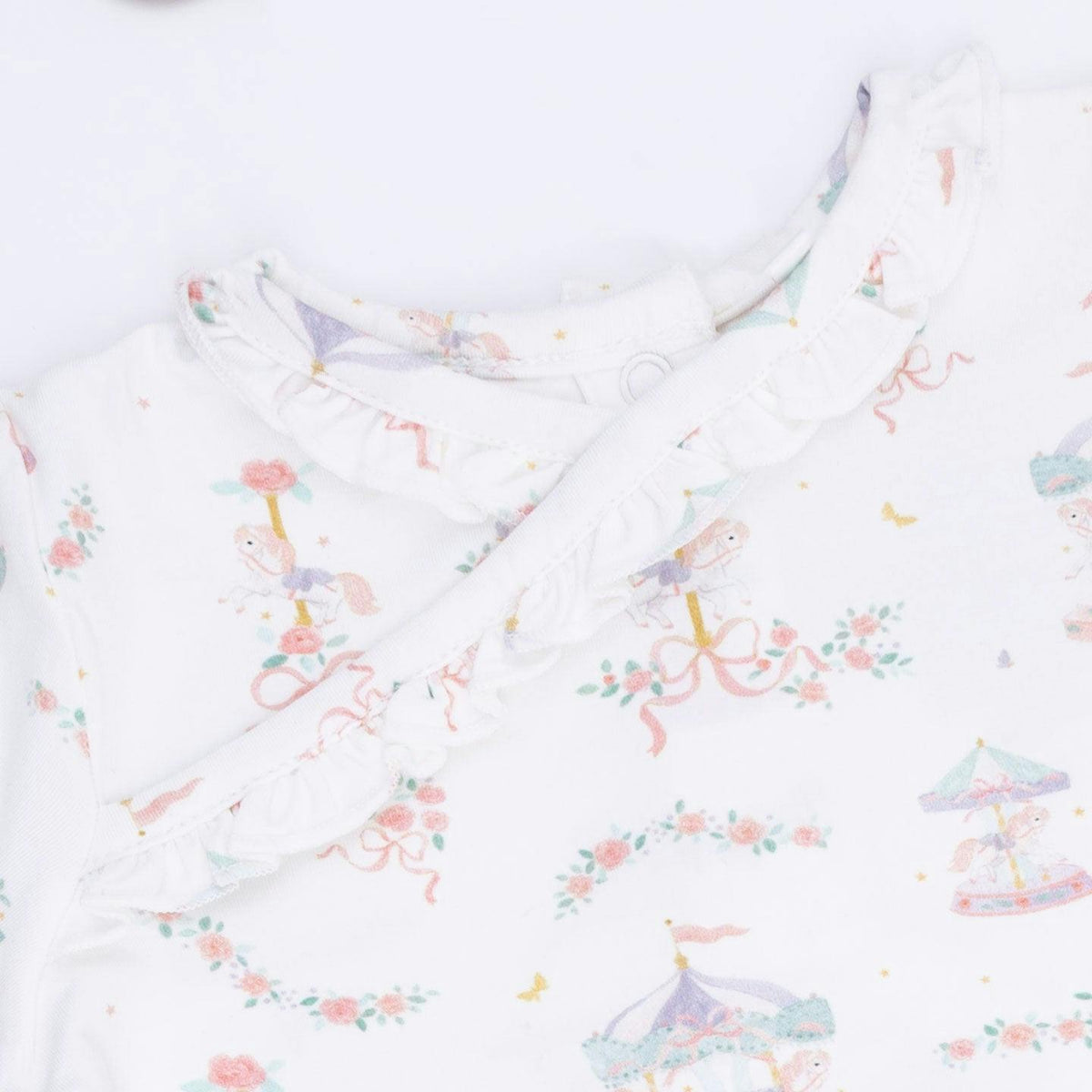 Carousel with Bows - Kimono Gown & Knot Headband