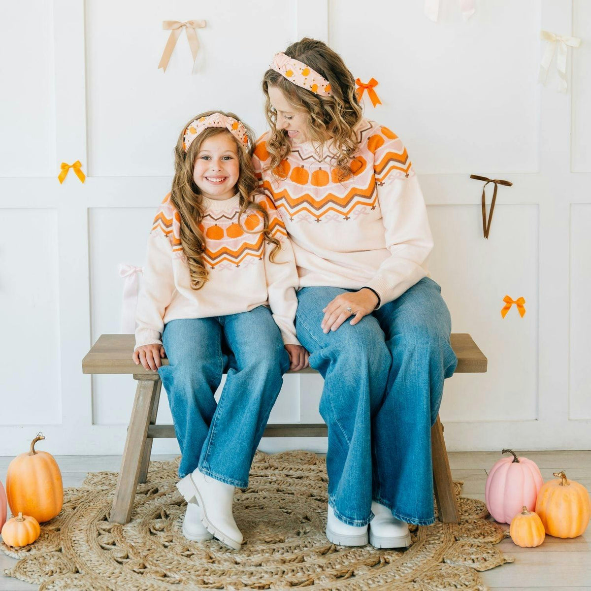 Pumpkin Fair Isle Women's Sweater