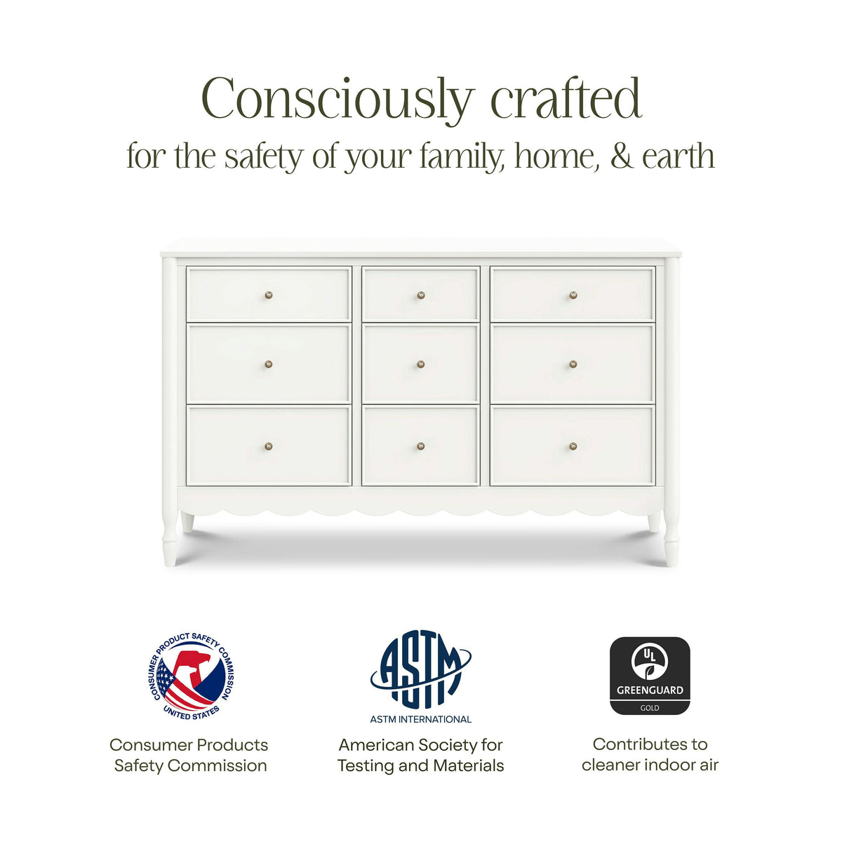 Namesake Ambrosia 9-Drawer Wide Assembled Dresser (56")
