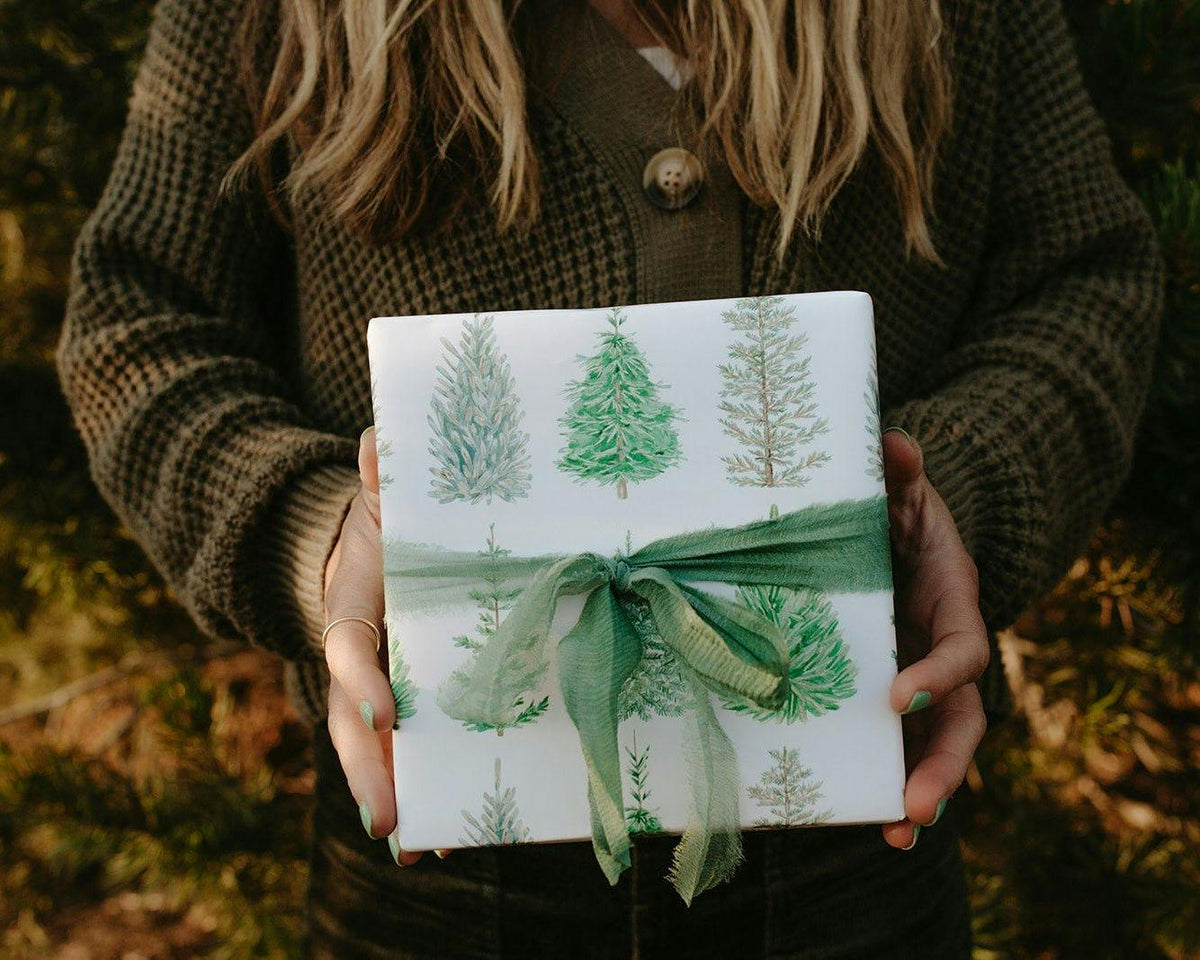 Evergreen Christmas Tree Gift Wrap