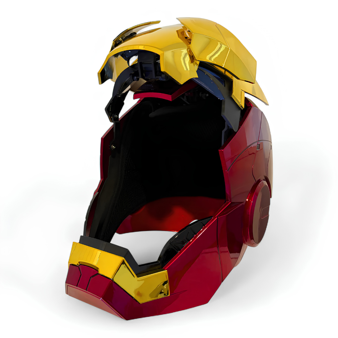 Iron Man MK7 Gold Helmet (With Jarvis - Voice, Remote, and Touch Control)