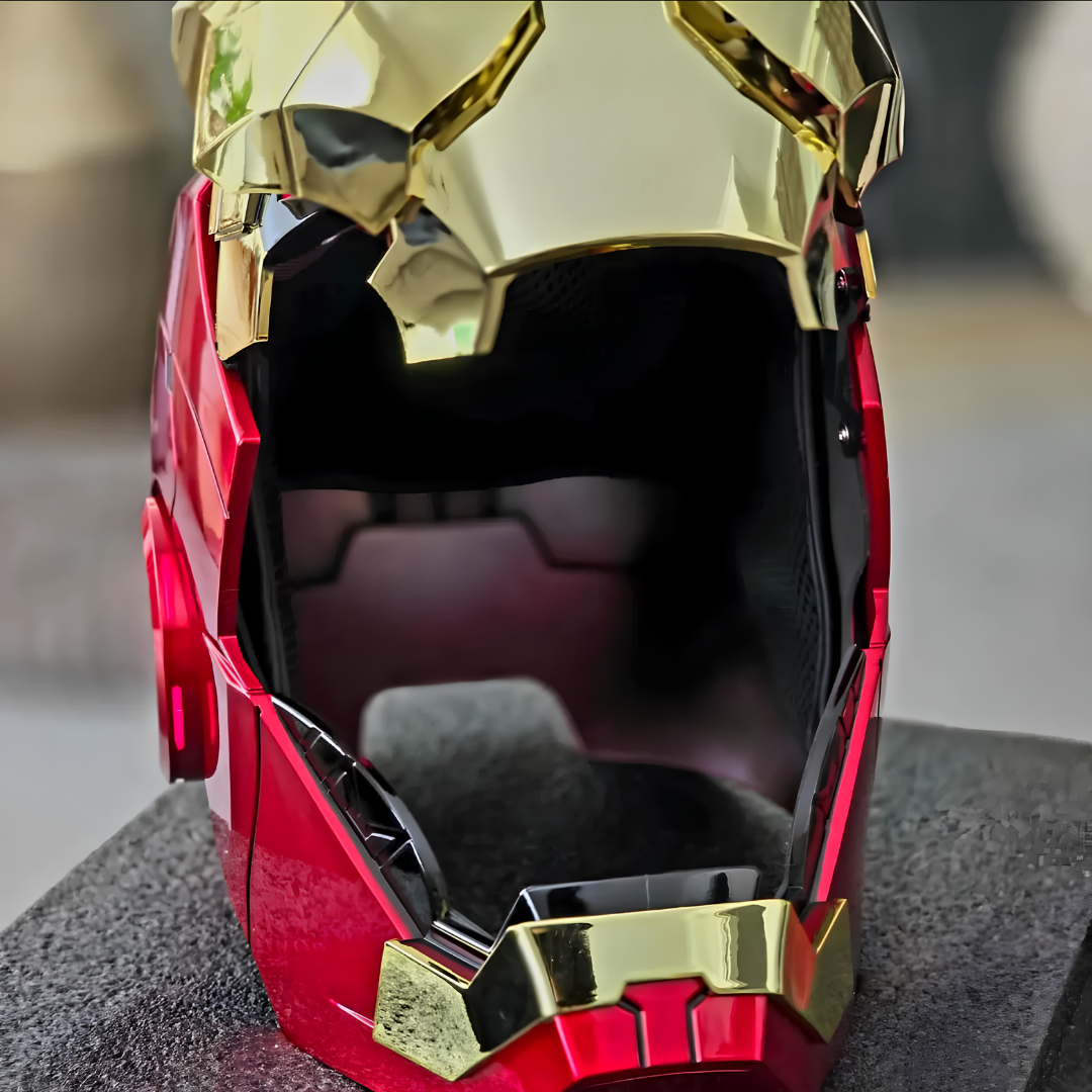 Iron Man MK7 Gold Helmet (With Jarvis - Voice, Remote, and Touch Control)