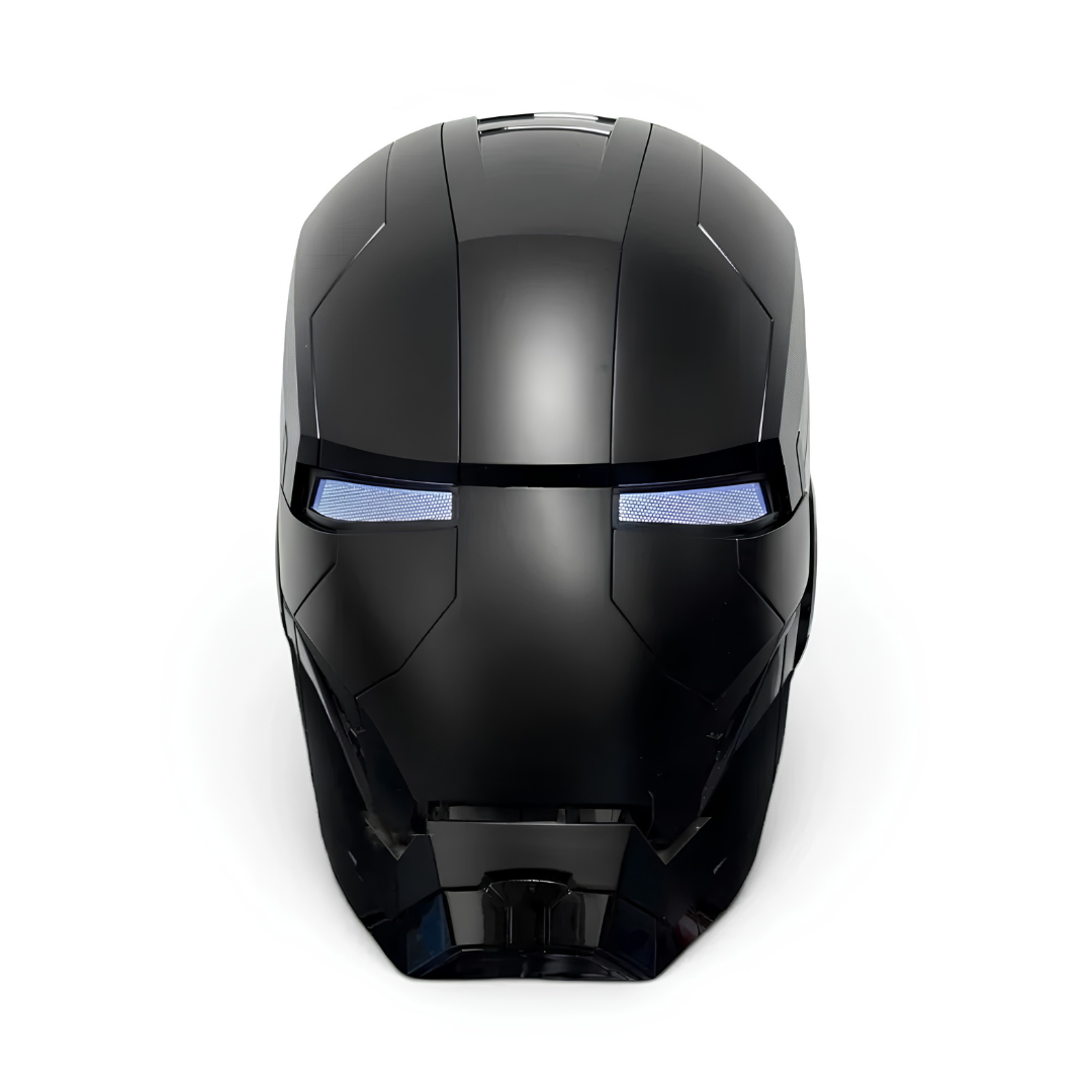 Matte Black Iron Man MK5 Helmet (With Jarvis - Voice, Remote, and Touch Control)