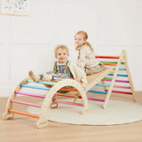 Tiny Land® Pikler Triangle 7-in-1 Montessori Climbing Set