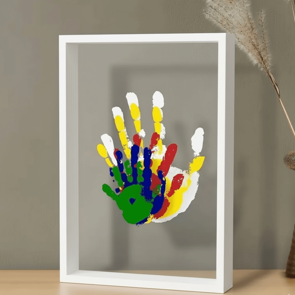 Baby Memory Frame | Natural Wood Handprint Keepsake