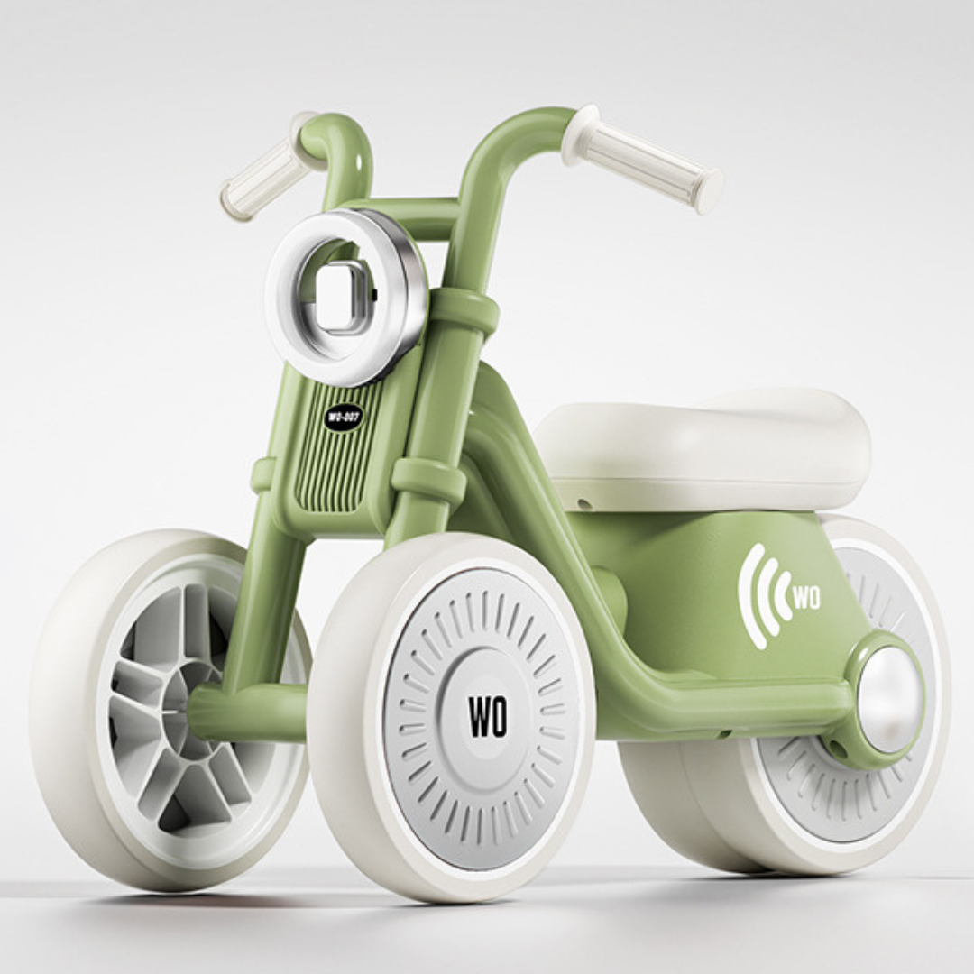 Stylish Kids Tricycle β Silent Wheels with LED Lights