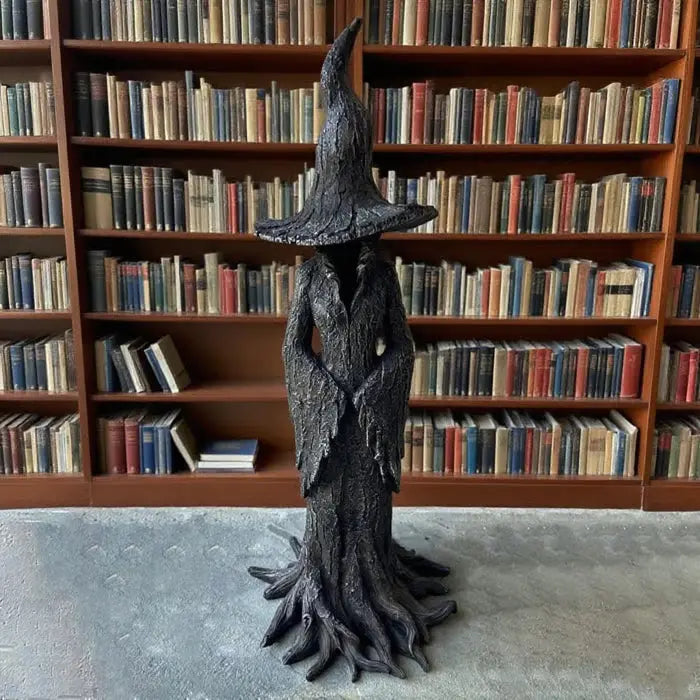 Gothic Tree-Detail Witch Figurine