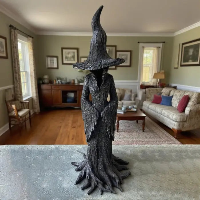 Gothic Tree-Detail Witch Figurine