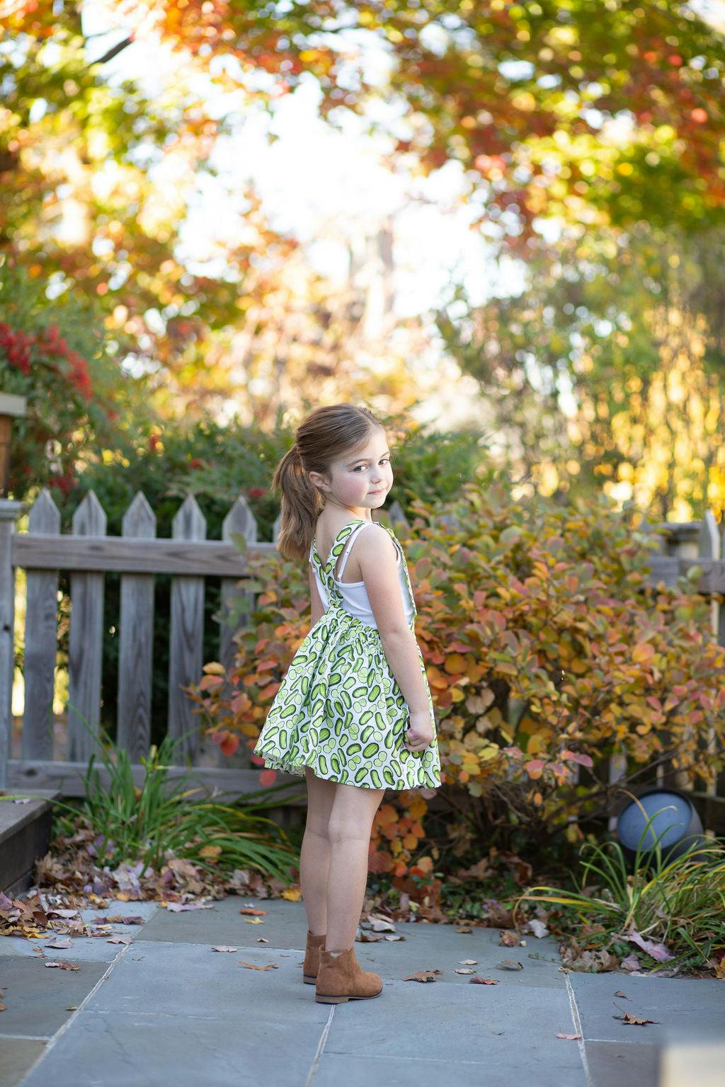 Pinafore Dress in Pickles