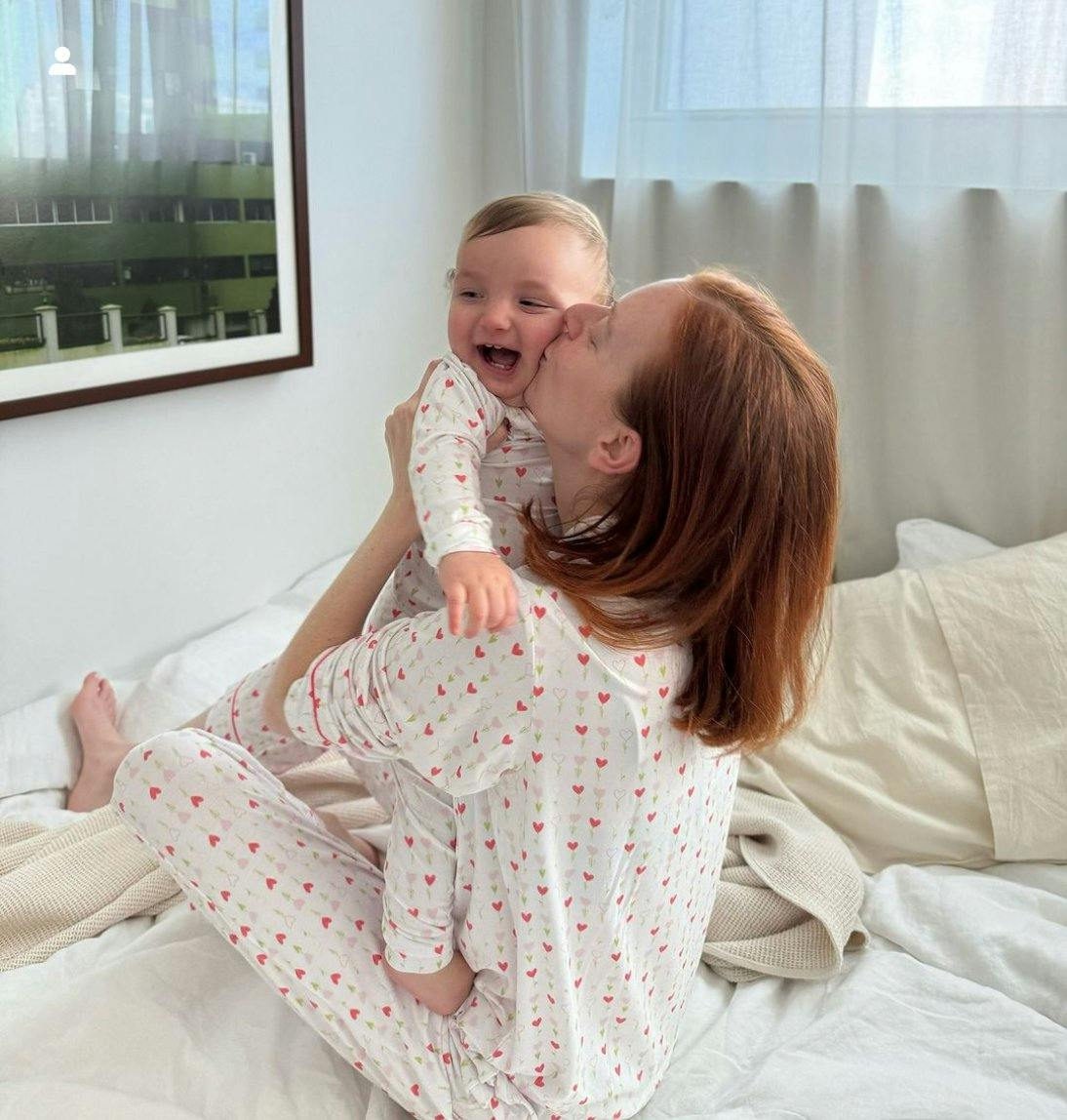 Women's Long Sleeve Pajama Set in Growing Love