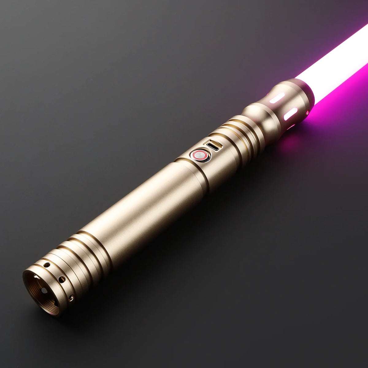 Model Eta Lightsaber – Black Metal Hilt | Custom Dueling Saber