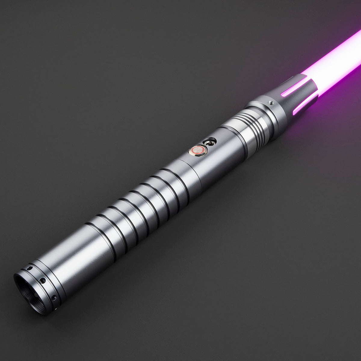 Vanguard Lightsaber Hilt – Matte Black with Silver Accents