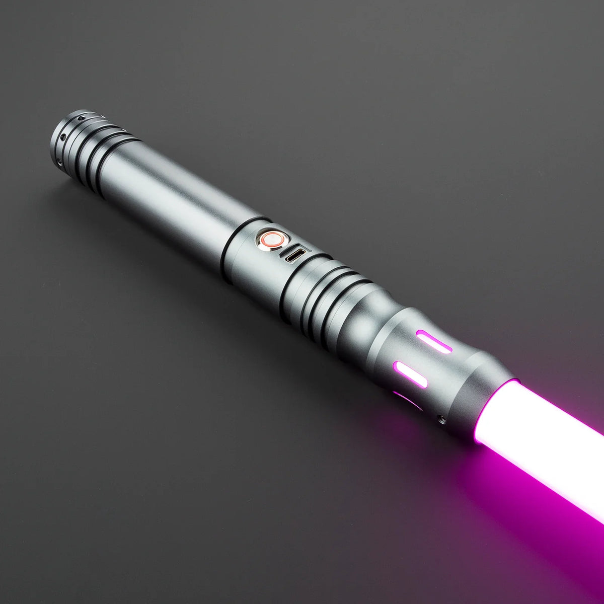 Model Eta Lightsaber – Black Metal Hilt | Custom Dueling Saber