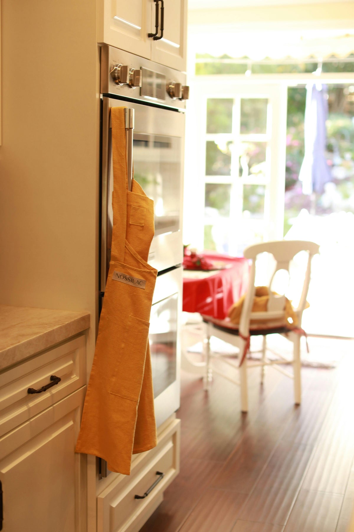 Nossilac French Linen Crossback Apron 