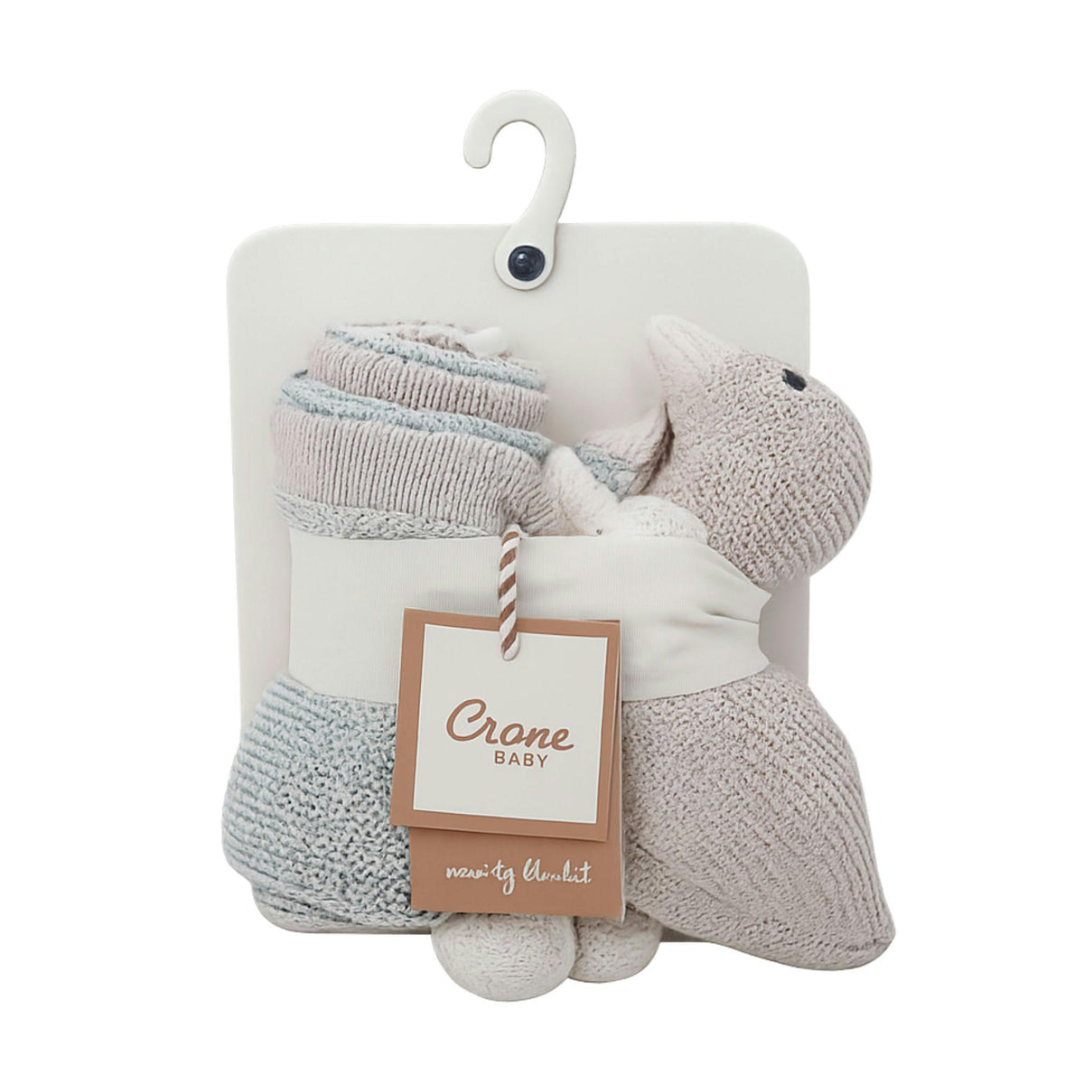 Charlie Farmhouse Knitted Lovey Blanket (Georgie the Goose)
