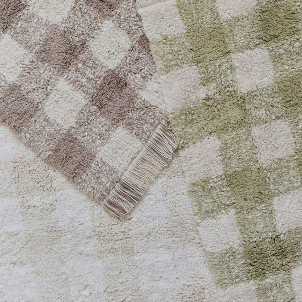 Washable Rug Vichy Matcha