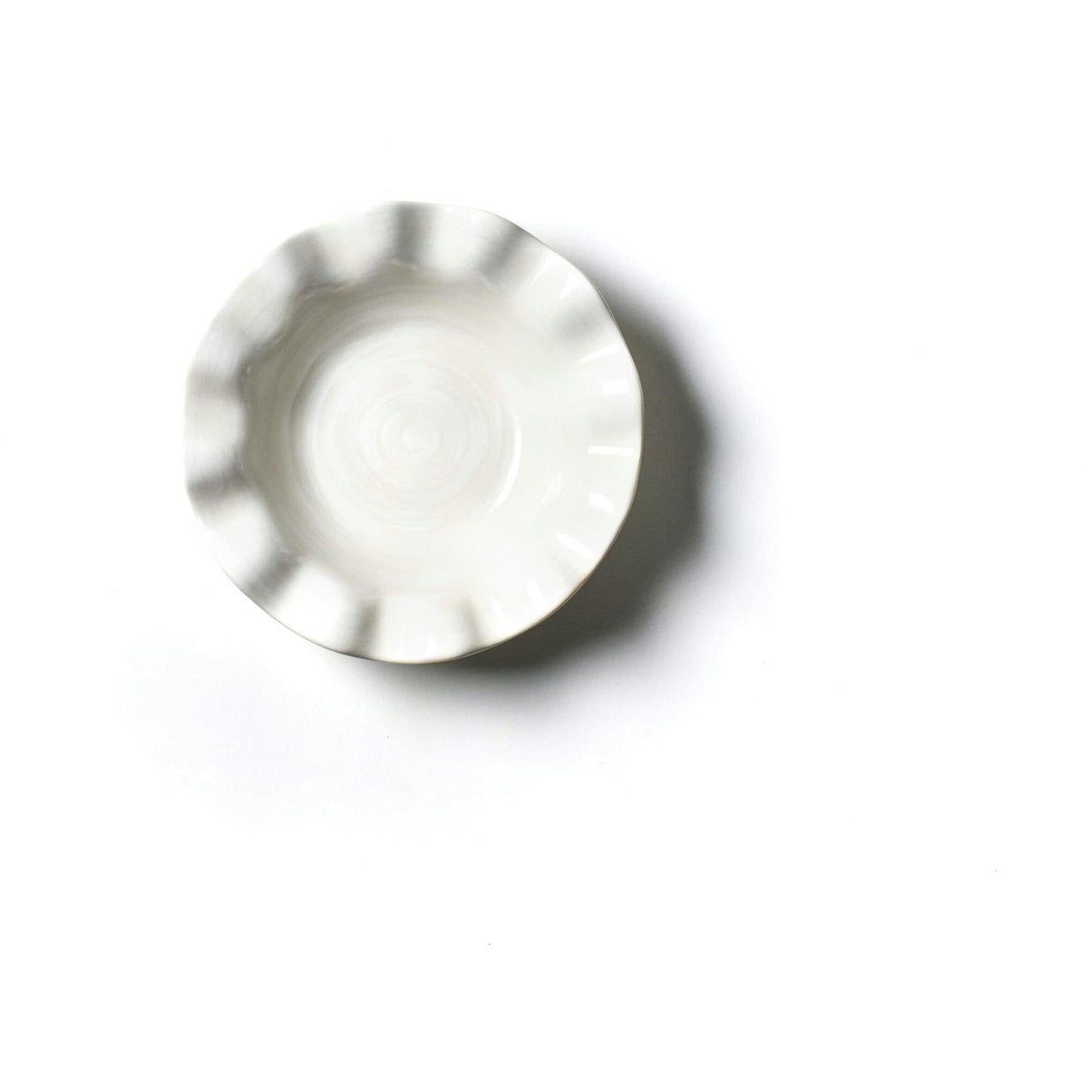 Signature White Ruffle Flare Small Bowl