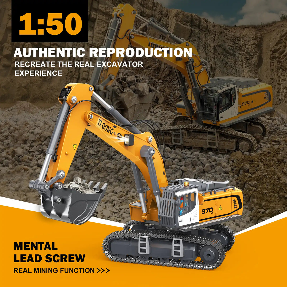 Premium 1:50 Alloy RC Construction Series