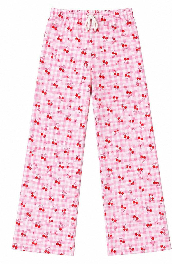 Girls Printed Pointelle Pants