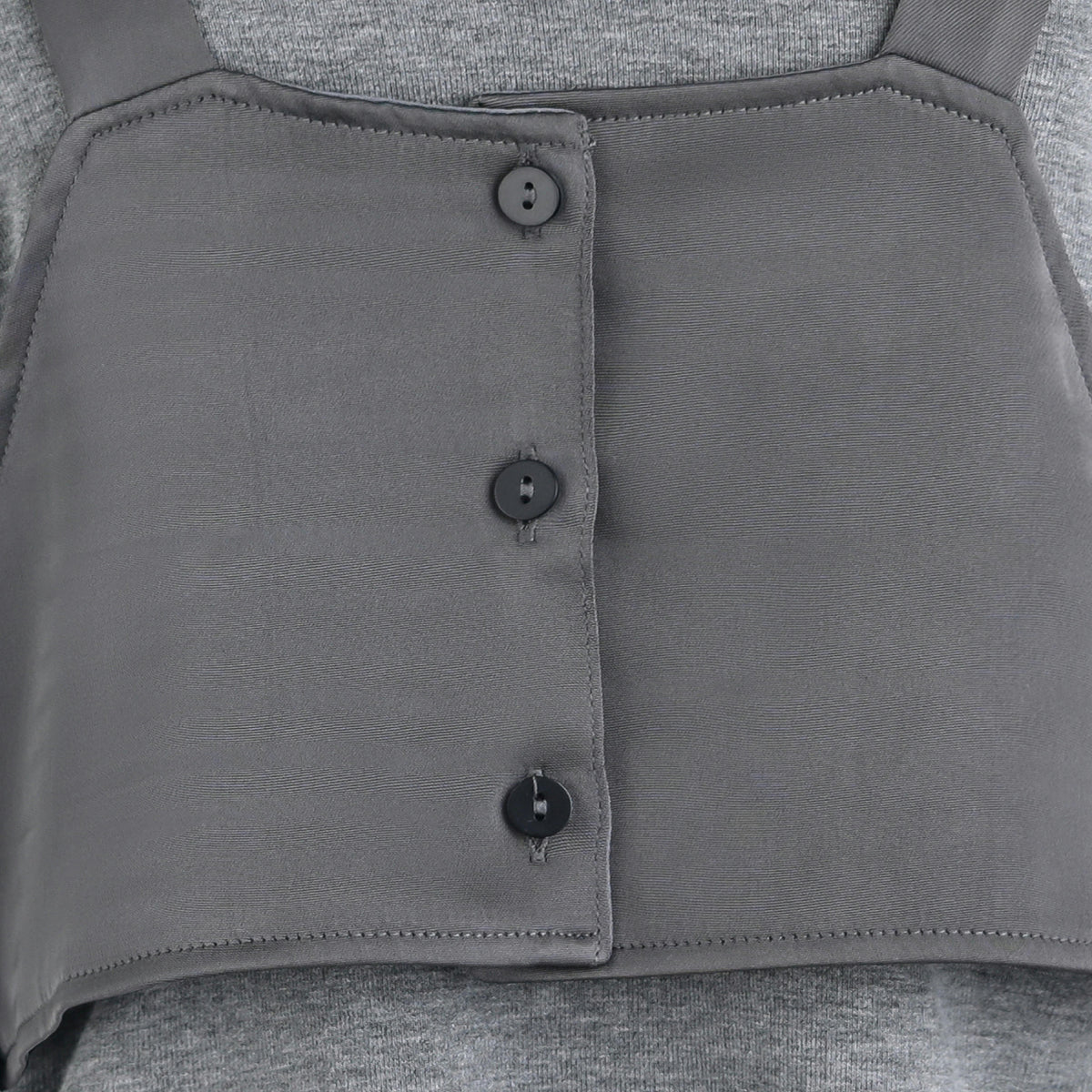 Gray Melina Bow Ruffle Set