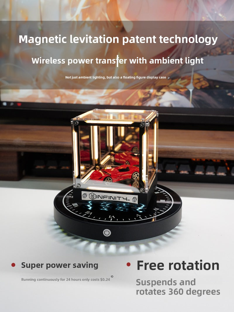 Magnetic Levitation Hypercube | Floating Desktop Art