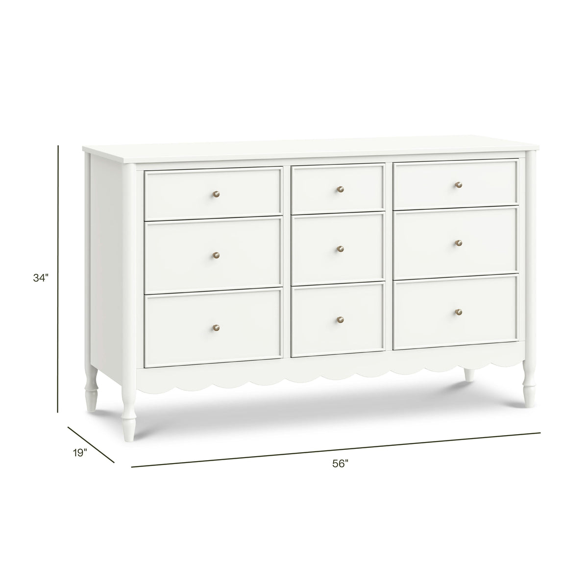 Namesake Ambrosia 9-Drawer Wide Assembled Dresser (56")