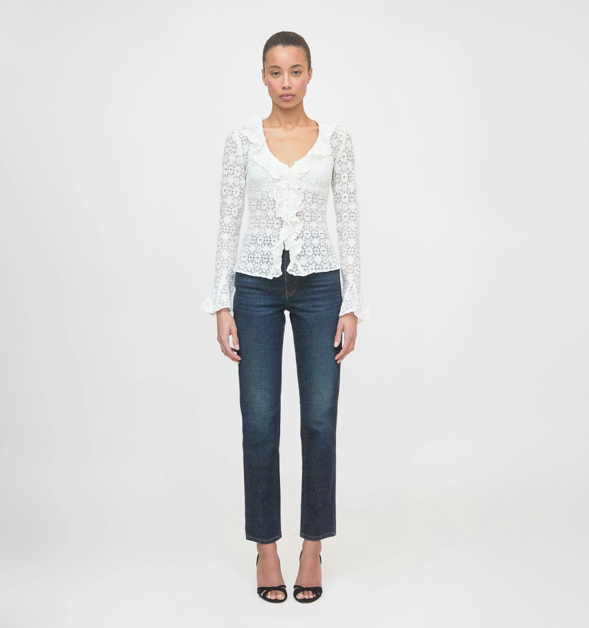 The Gabriella Top - White Lace