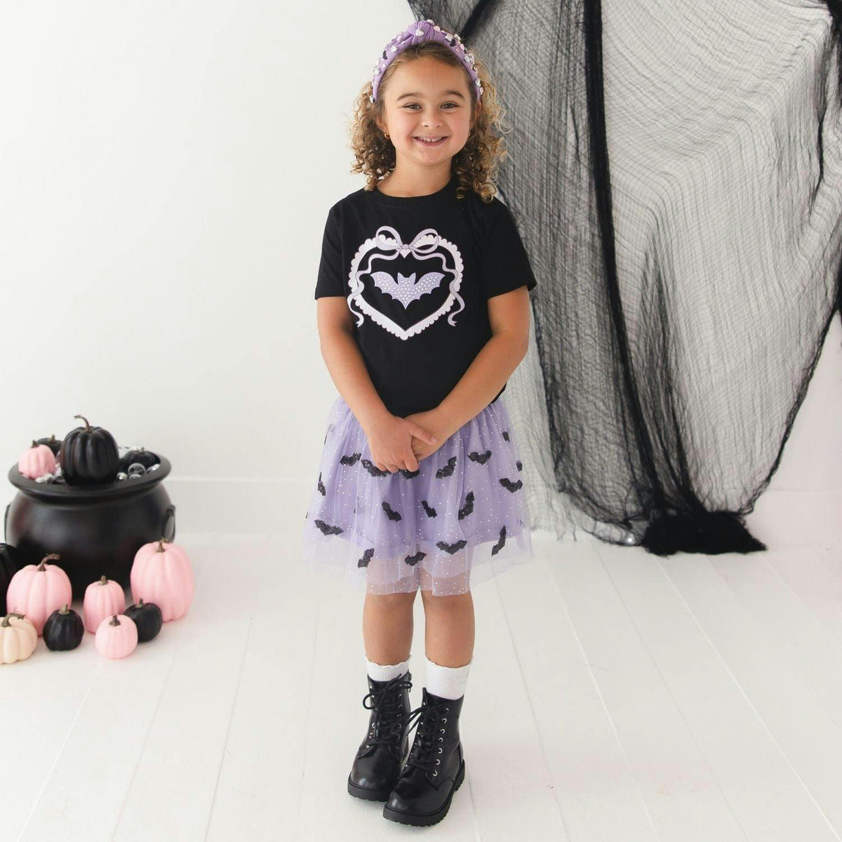 Bat Halloween Gemstone Headband