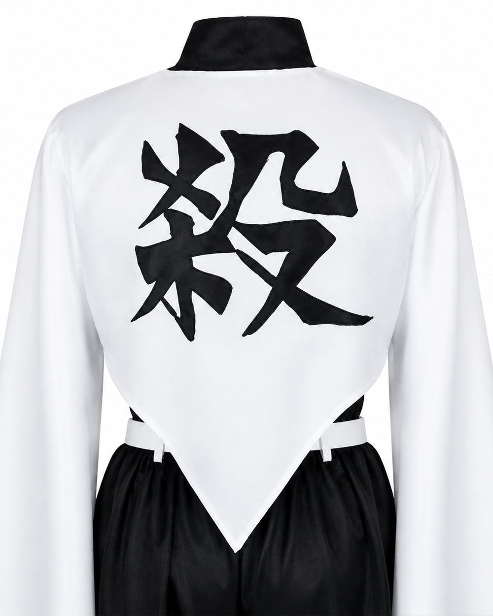 Adult Black and White Warrior Costume Set