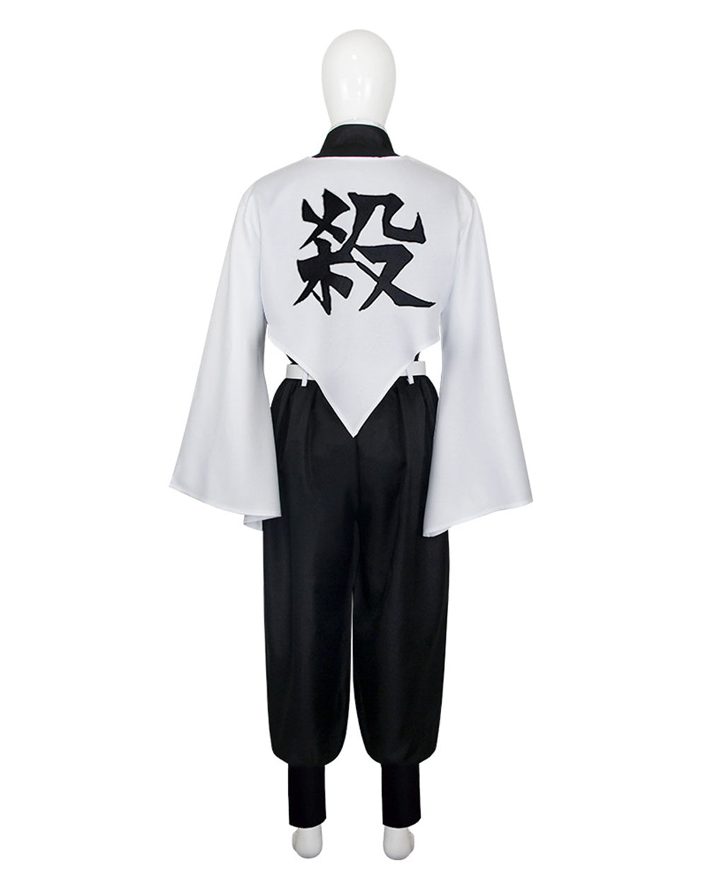 Adult Black and White Warrior Costume Set