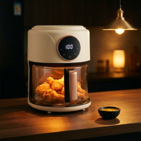Non-Toxic Glass Air Fryer with PFAS-Free Borosilicate Pot