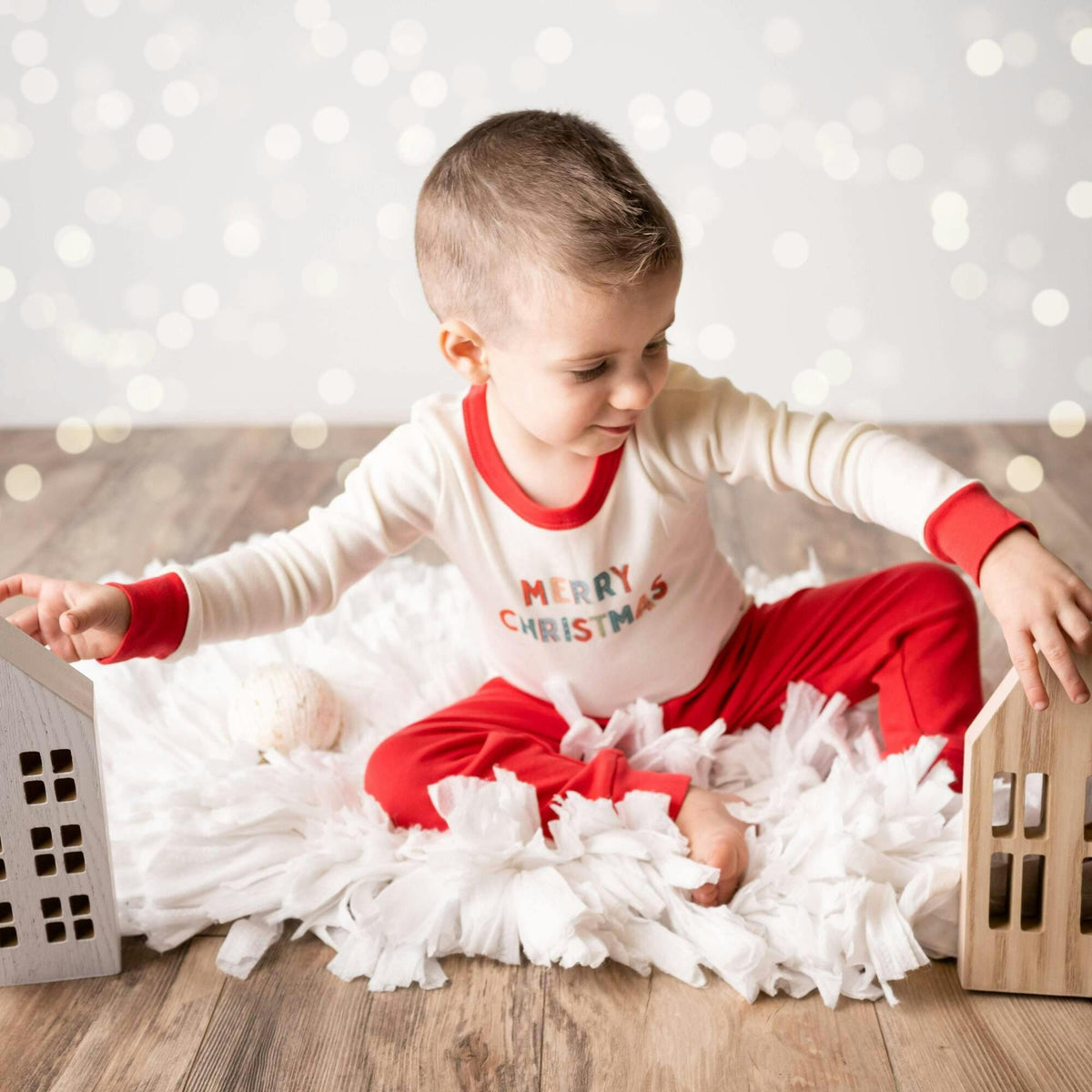 pajamas | merry christmas green