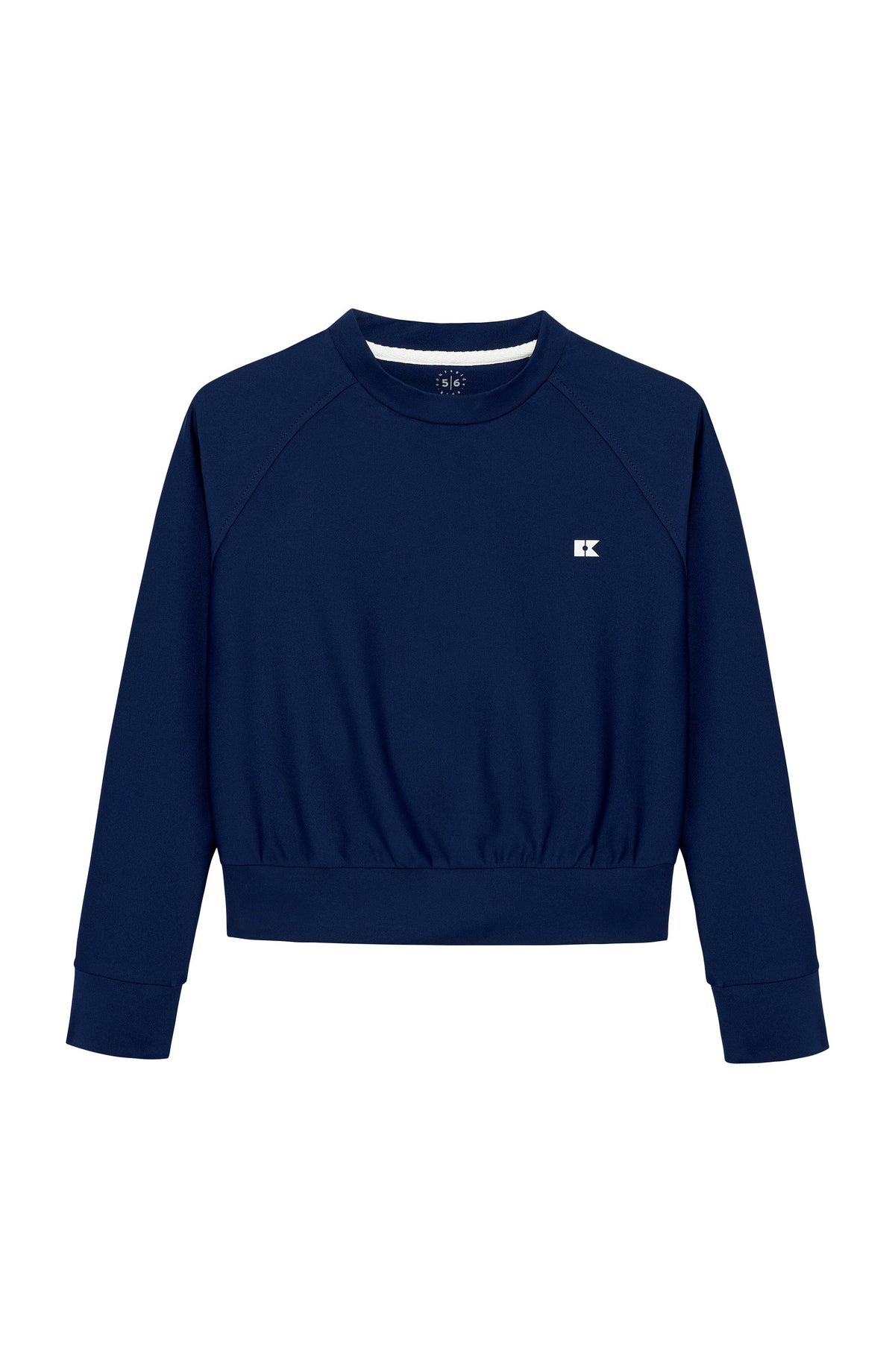 girls navy crewneck
