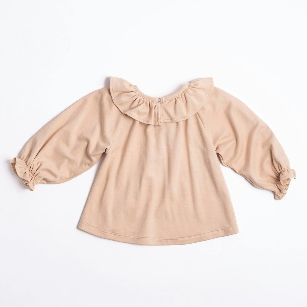 Ruffle Top in Dusty Pink