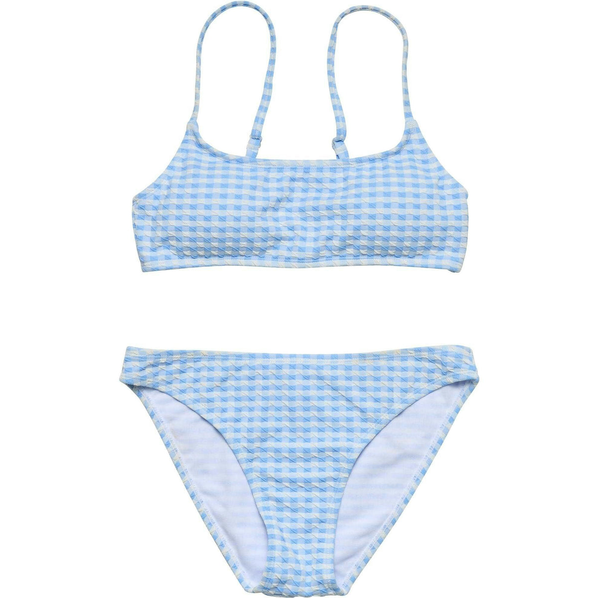 Seaside Gingham Teen Crop Bikini