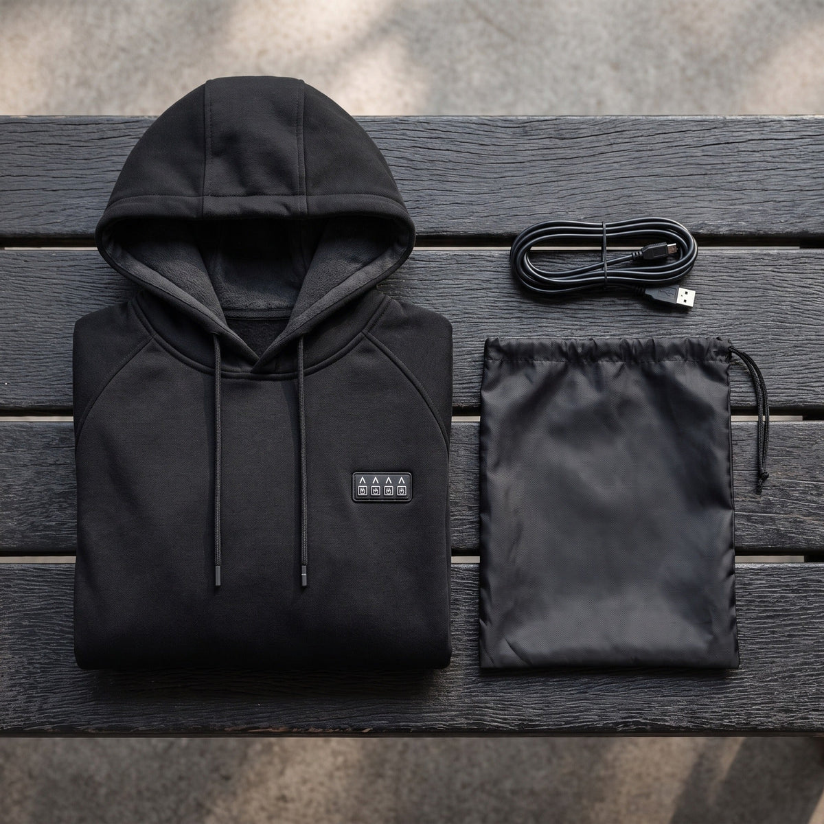 Full Body Heated Hoodie 35 Zones 4 Switches Men's Pullover Sweatshirt