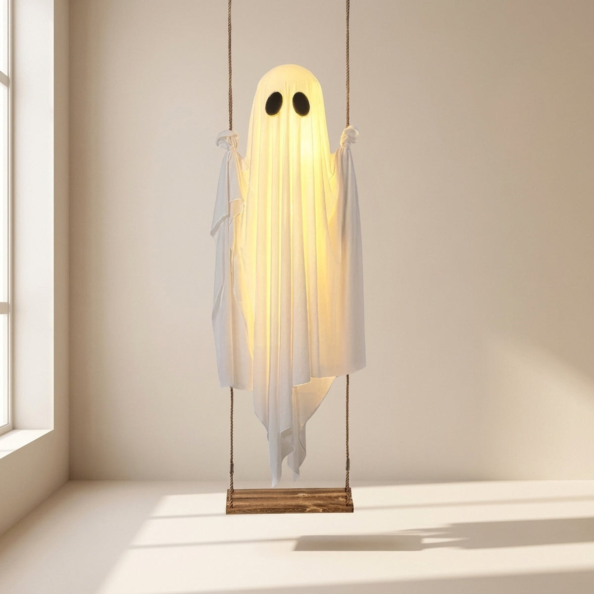 Hanging Halloween Ghost Decoration With LED Light