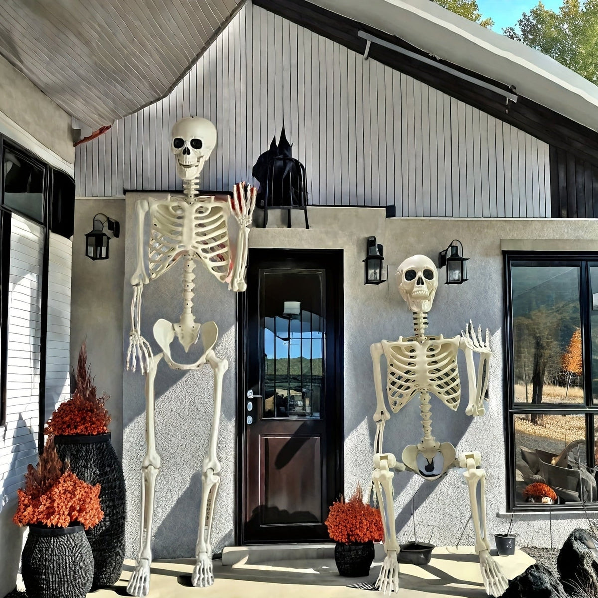 Halloween Skeleton Decor Posable Joint Figure For Indoor And Outdoor Decoration