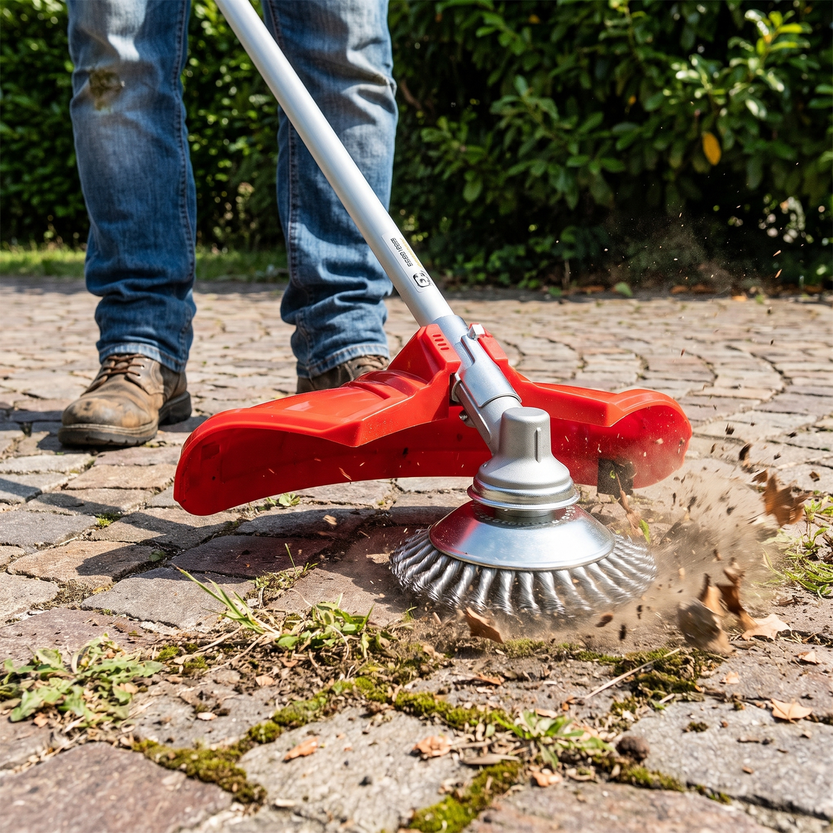 Carbon Steel Weed Brush & Trimmer – Paving Crack Weed Remover for Patio, Deck & Driveway