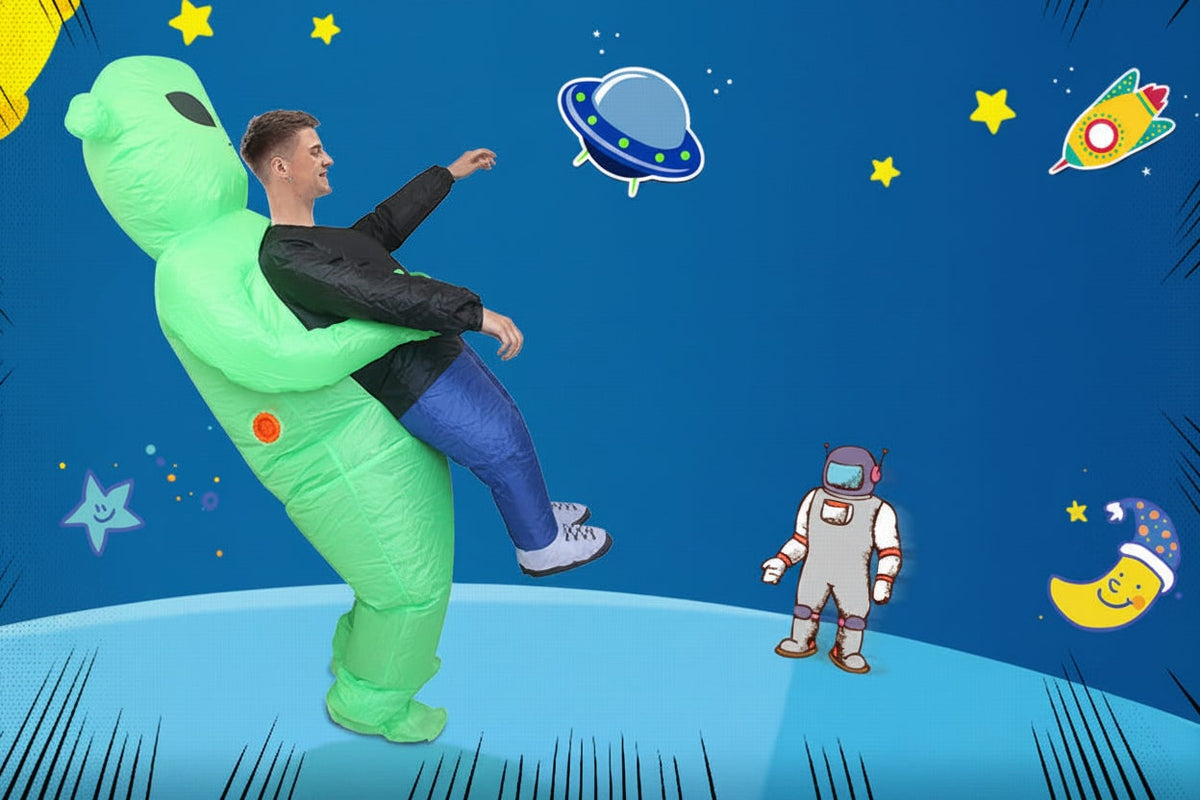 Kids' Inflatable Alien Halloween Costume