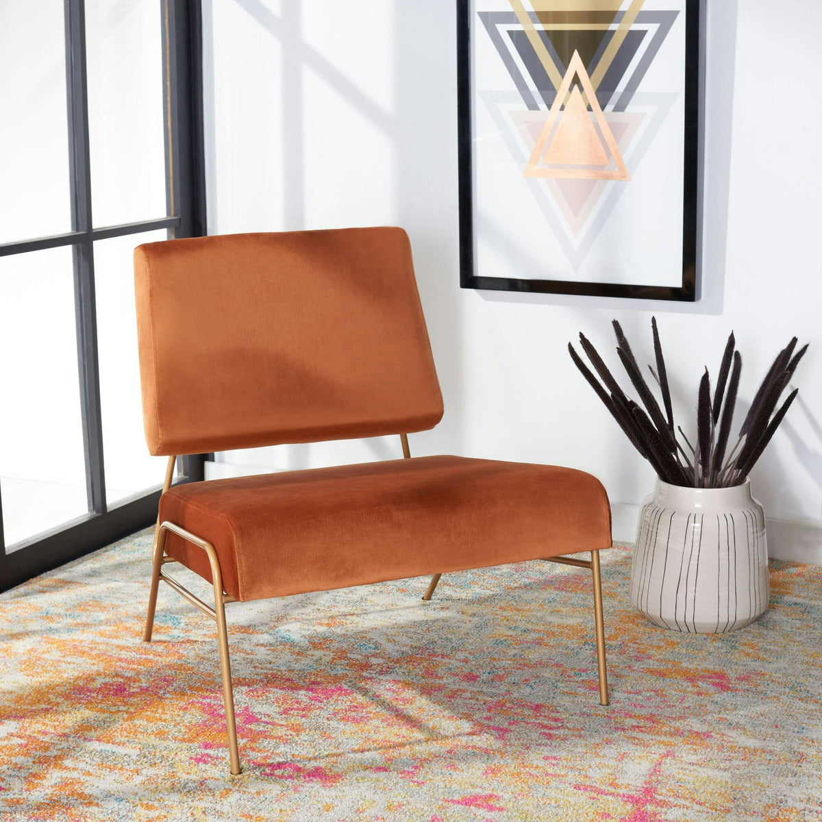Romilly Velvet Accent Chair