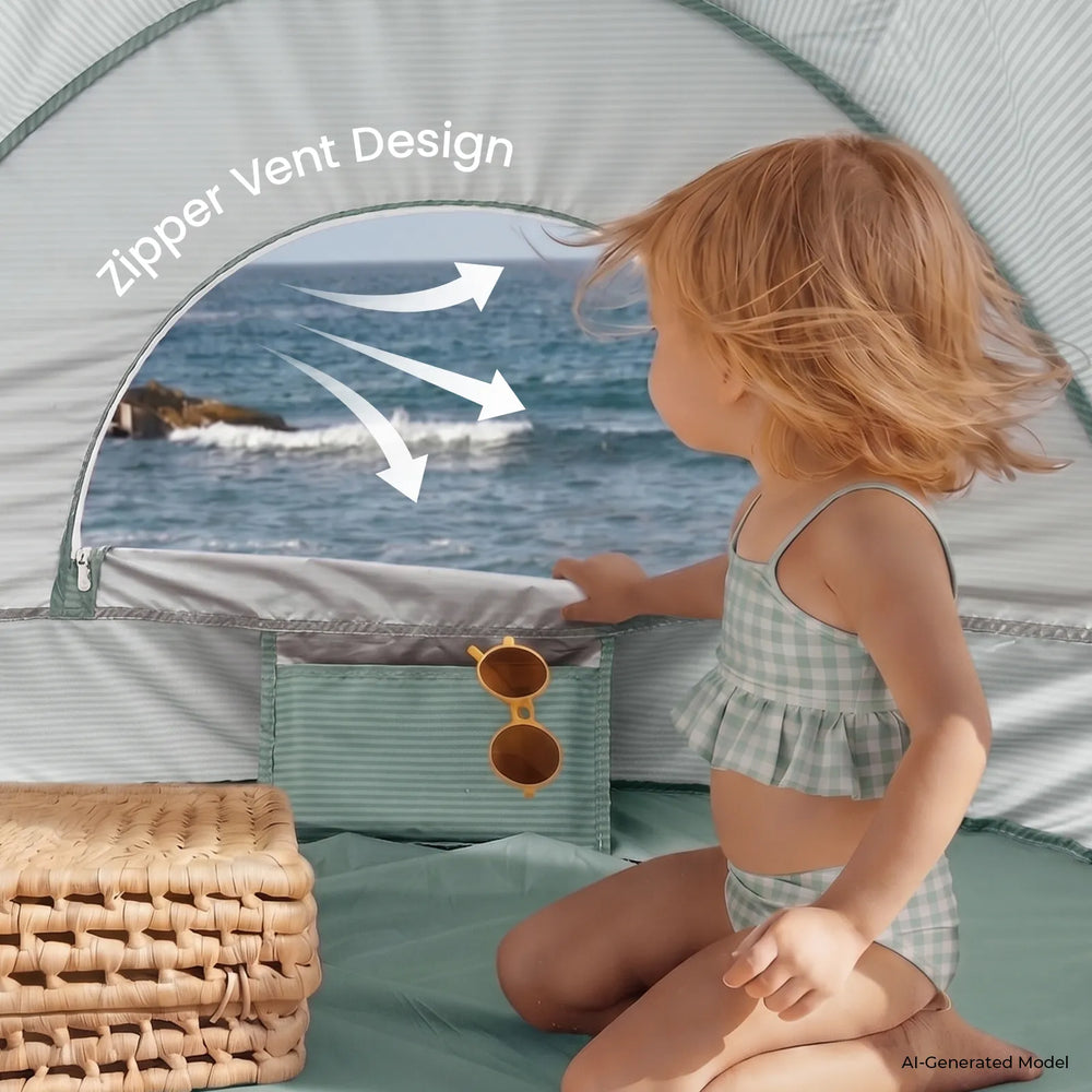 Tiny Land® 4-in-1 Tent: Beach Tent & Sand Toy Set