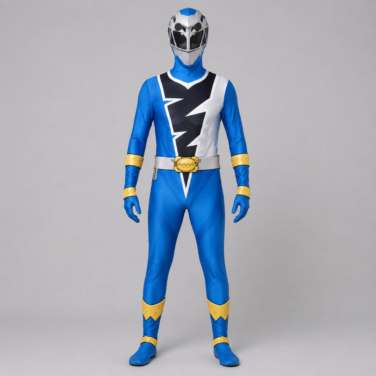 Kids' Halloween Superhero Costume Jumpsuit Dress Up With Lightning Bolt Chest Panel