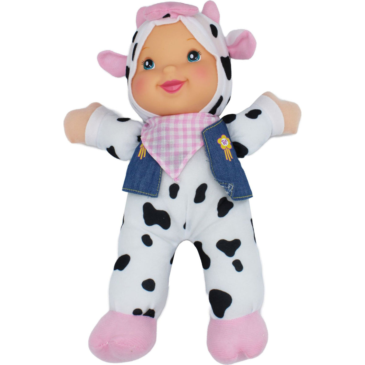 Goldberger Doll Baby's First Farm Animal Friends Bi-Lingual (English/Spanish)