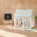 Nature-inspired Play & Art Set β Sage Easel + Forest Play House